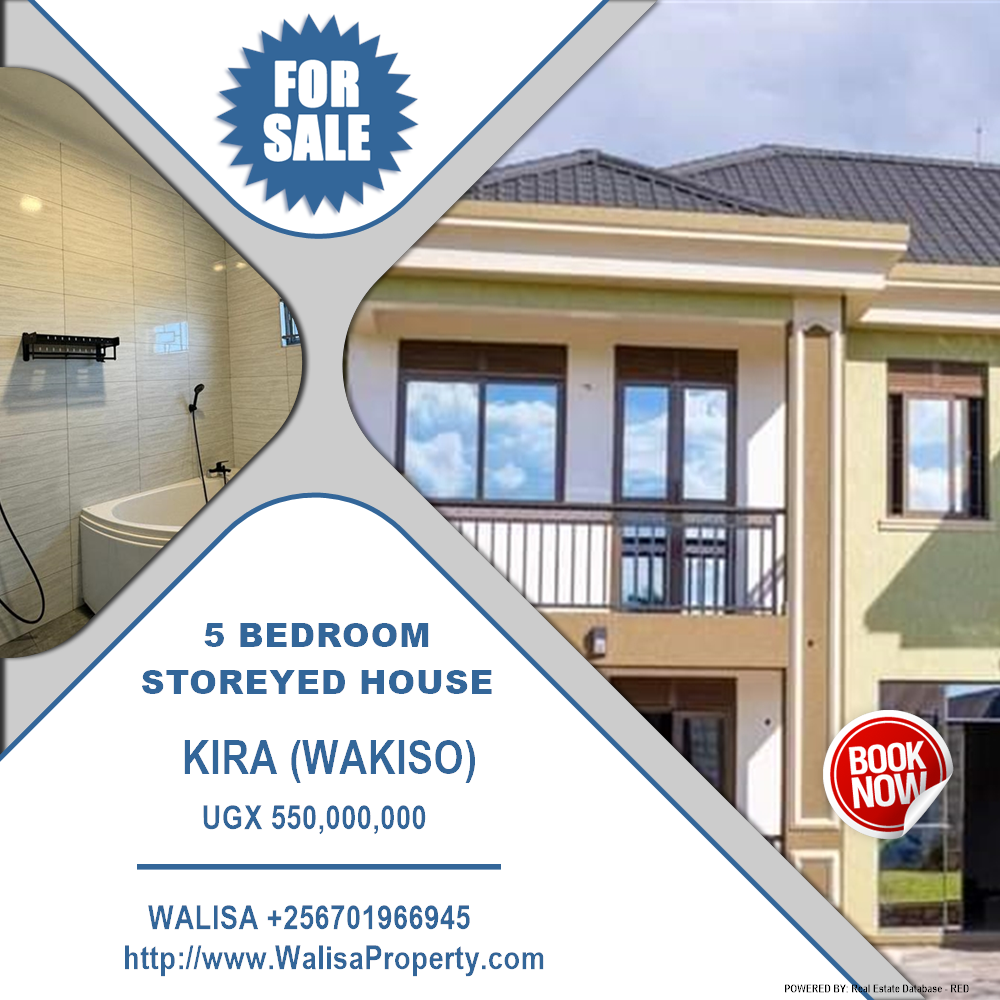 5 bedroom Storeyed house  for sale in Kira Wakiso Uganda, code: 215802