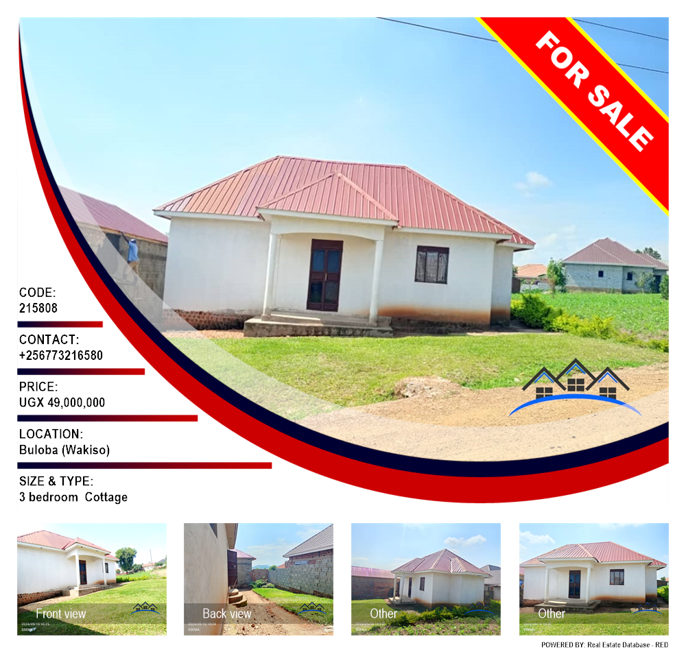 3 bedroom Cottage  for sale in Buloba Wakiso Uganda, code: 215808