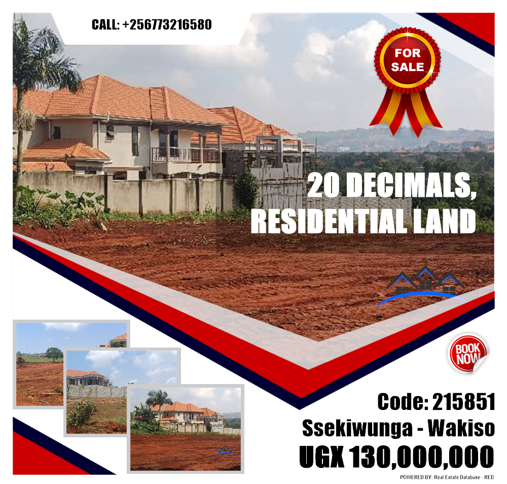 Residential Land  for sale in Ssekiwunga Wakiso Uganda, code: 215851