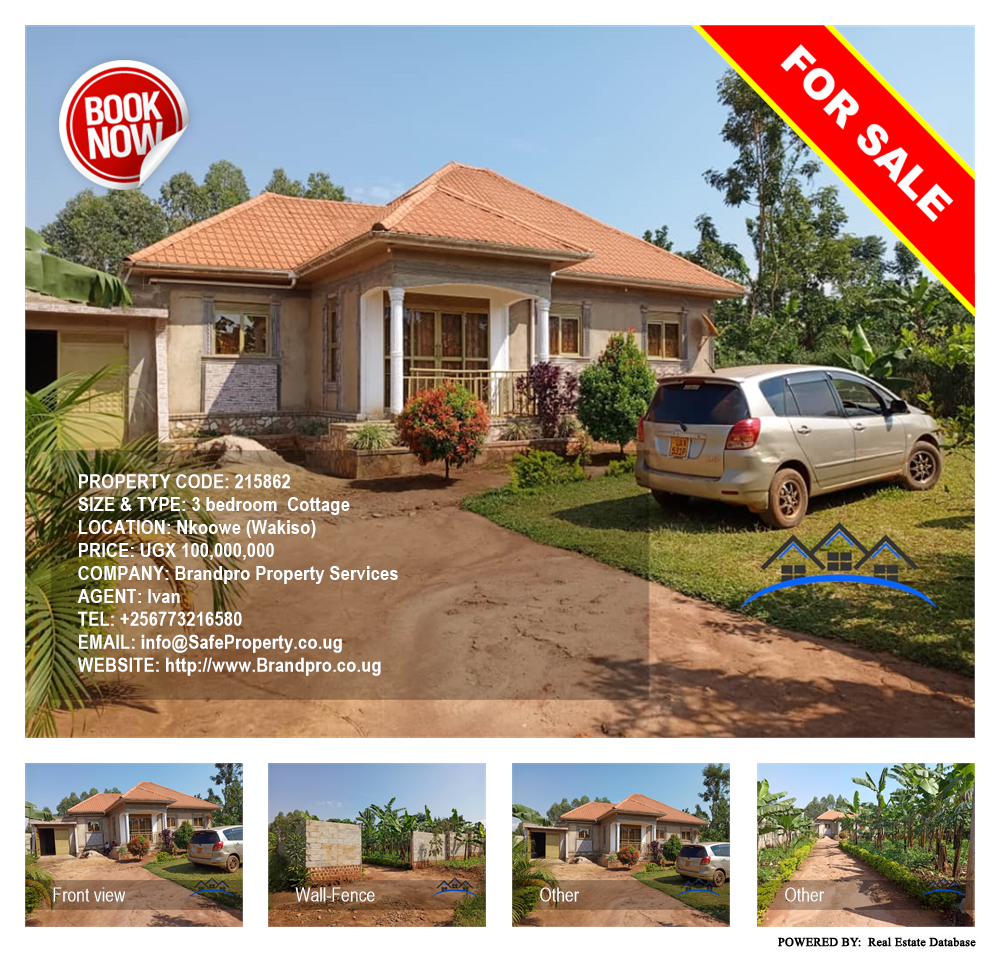 3 bedroom Cottage  for sale in Nkoowe Wakiso Uganda, code: 215862