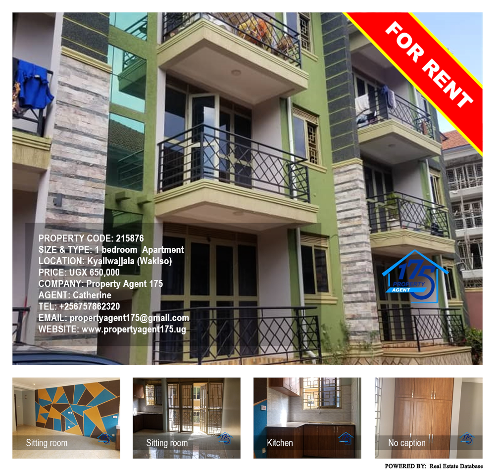 1 bedroom Apartment  for rent in Kyaliwajjala Wakiso Uganda, code: 215876