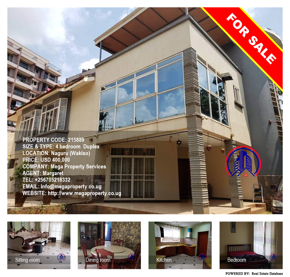 4 bedroom Duplex  for sale in Naguru Wakiso Uganda, code: 215889