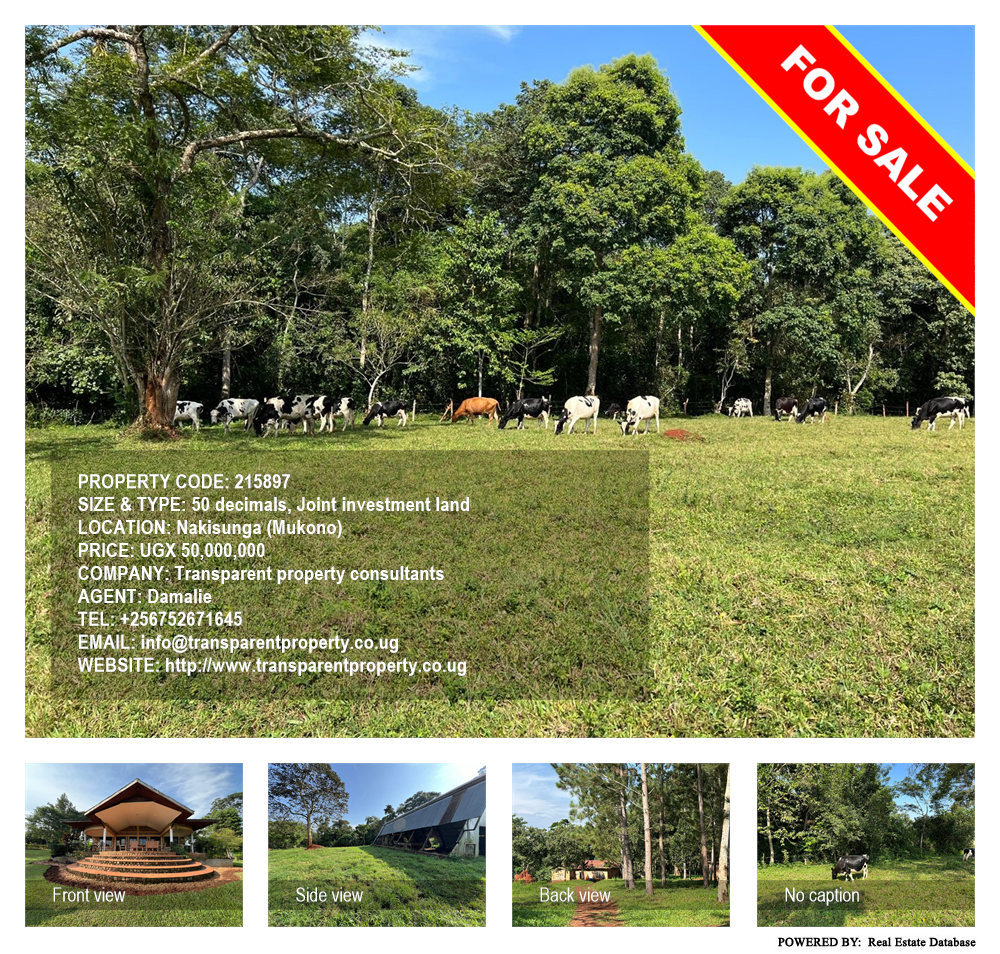 Joint investment land  for sale in Nakisunga Mukono Uganda, code: 215897