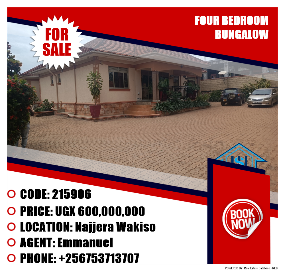 4 bedroom Bungalow  for sale in Najjera Wakiso Uganda, code: 215906