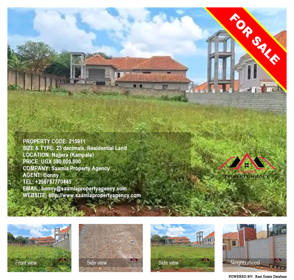 Residential Land  for sale in Najjera Kampala Uganda, code: 215911