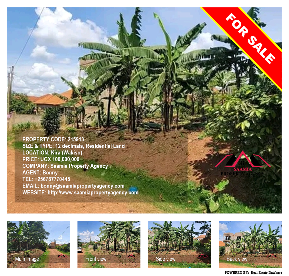 Residential Land  for sale in Kira Wakiso Uganda, code: 215913