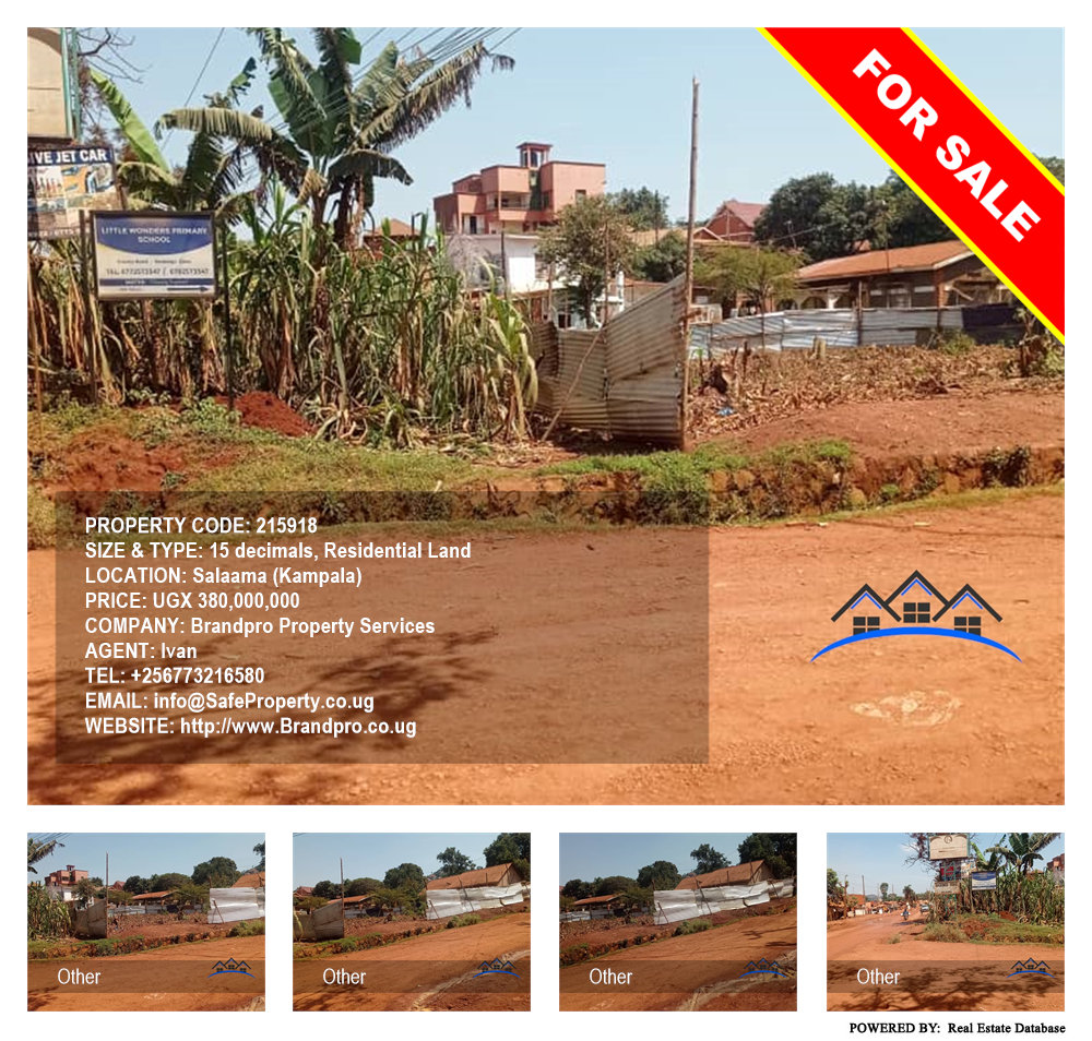 Residential Land  for sale in Salaama Kampala Uganda, code: 215918