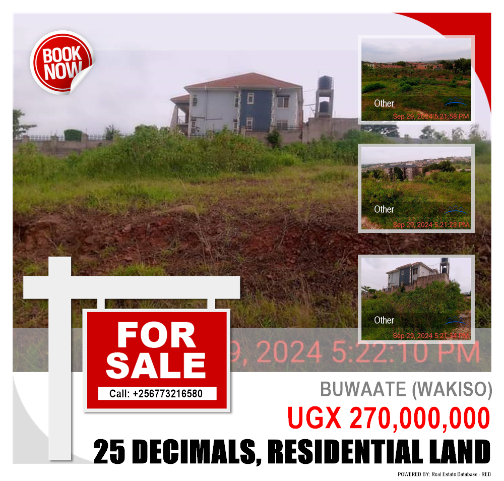 Residential Land  for sale in Buwaate Wakiso Uganda, code: 215927