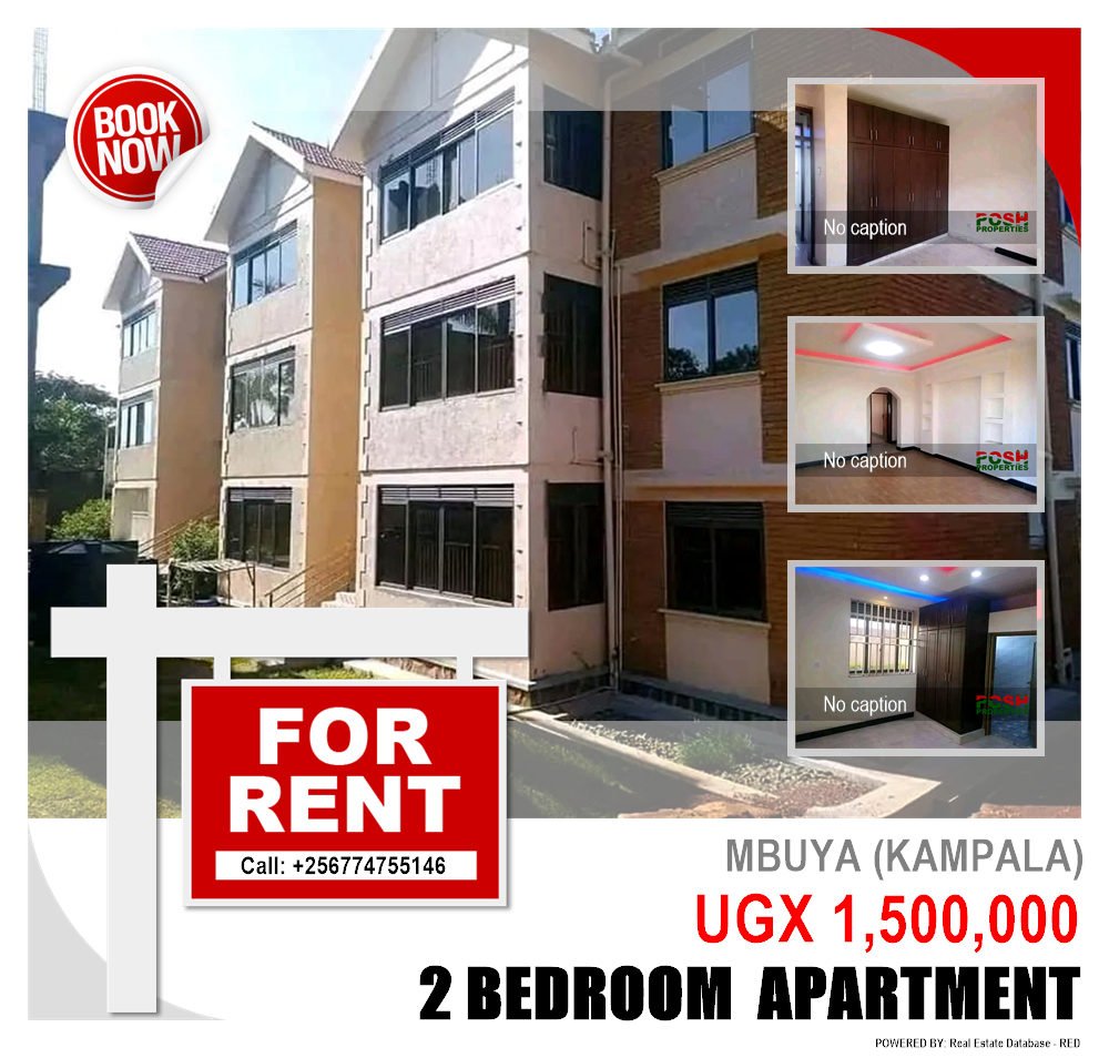 2 bedroom Apartment  for rent in Mbuya Kampala Uganda, code: 215947