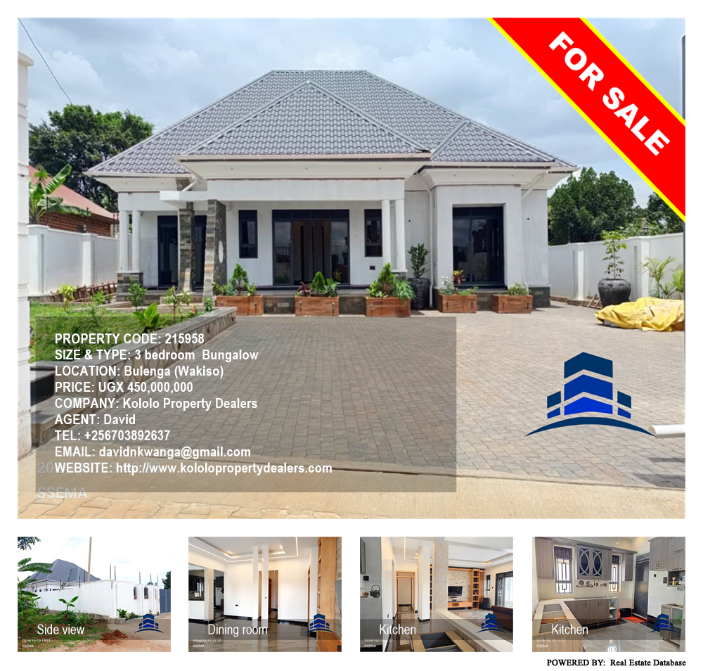 3 bedroom Bungalow  for sale in Bulenga Wakiso Uganda, code: 215958