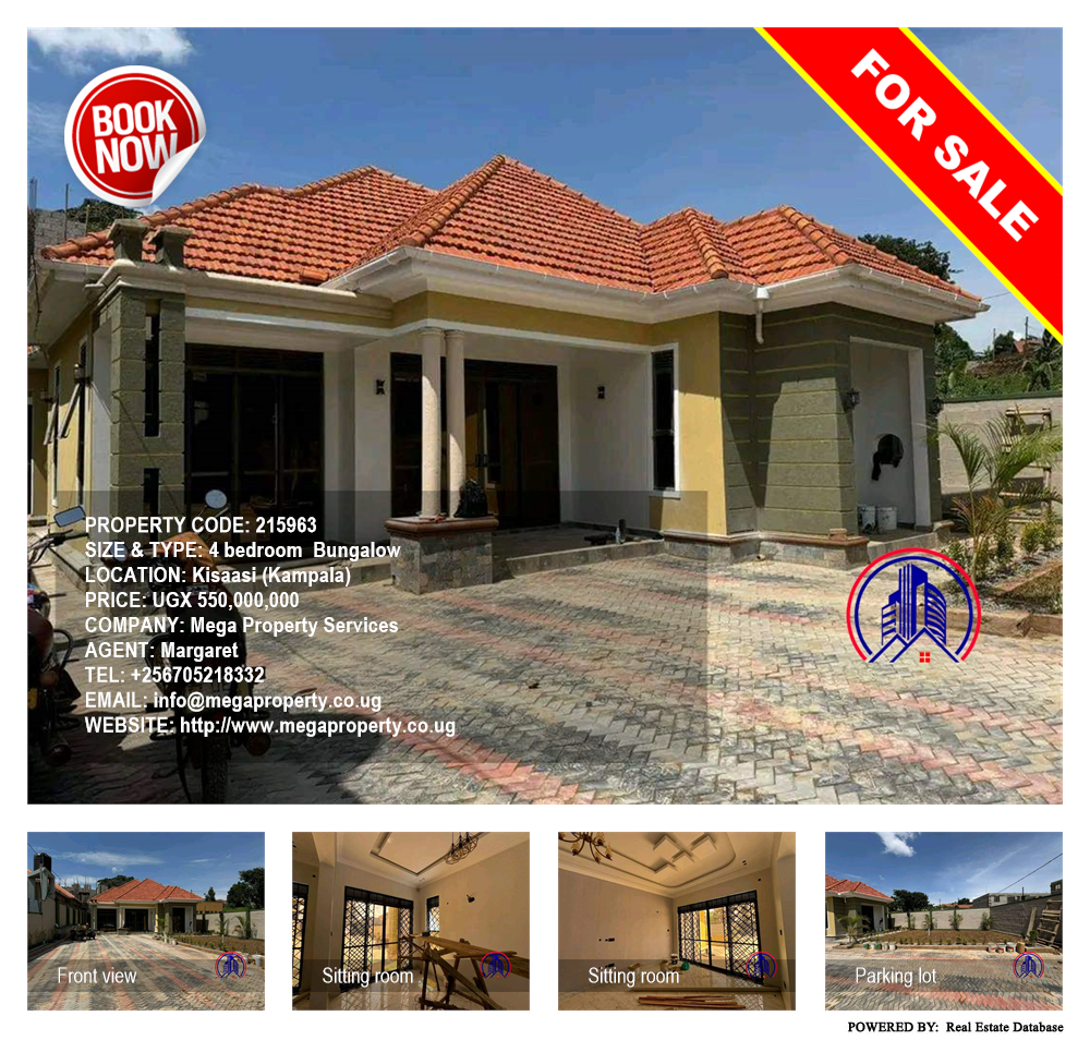 4 bedroom Bungalow  for sale in Kisaasi Kampala Uganda, code: 215963