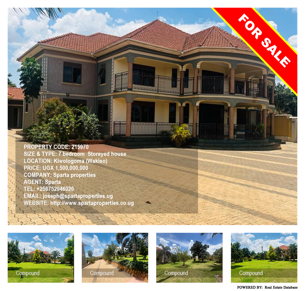 7 bedroom Storeyed house  for sale in Kiwologoma Wakiso Uganda, code: 215970