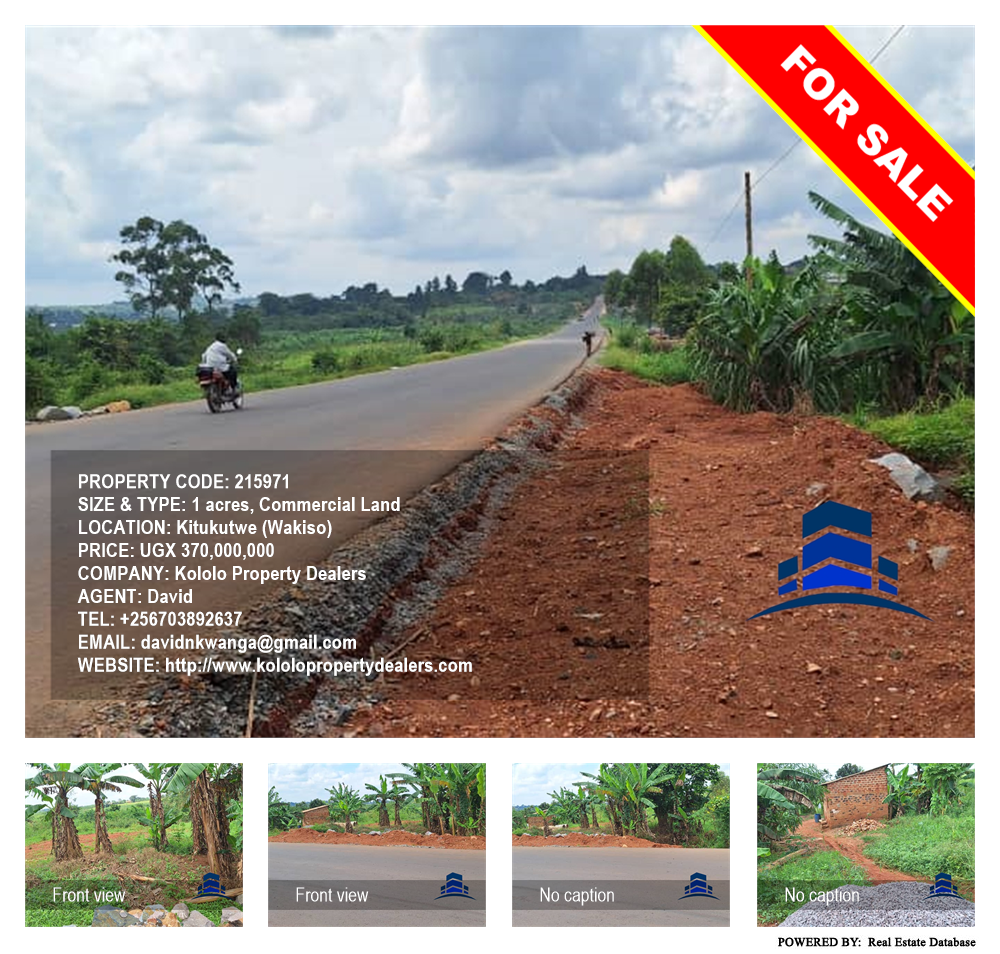 Commercial Land  for sale in Kitukutwe Wakiso Uganda, code: 215971