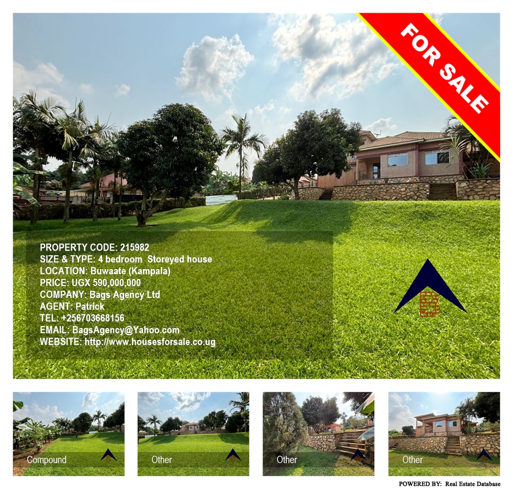 4 bedroom Storeyed house  for sale in Buwaate Kampala Uganda, code: 215982