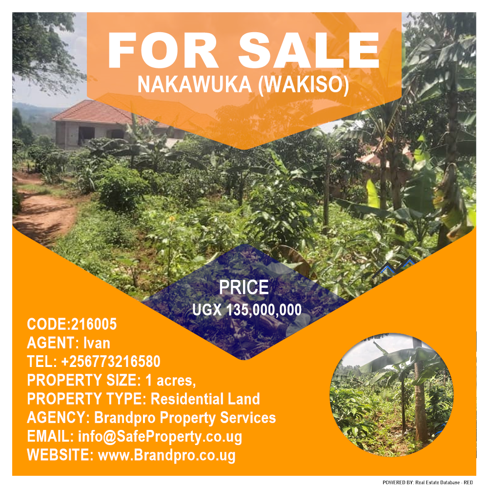 Residential Land  for sale in Nakawuka Wakiso Uganda, code: 216005