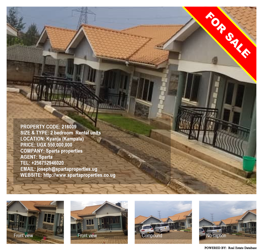 2 bedroom Rental units  for sale in Kyanja Kampala Uganda, code: 216009