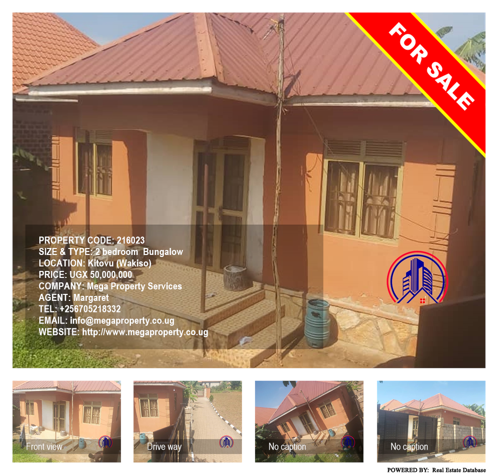 2 bedroom Bungalow  for sale in Kitovu Wakiso Uganda, code: 216023