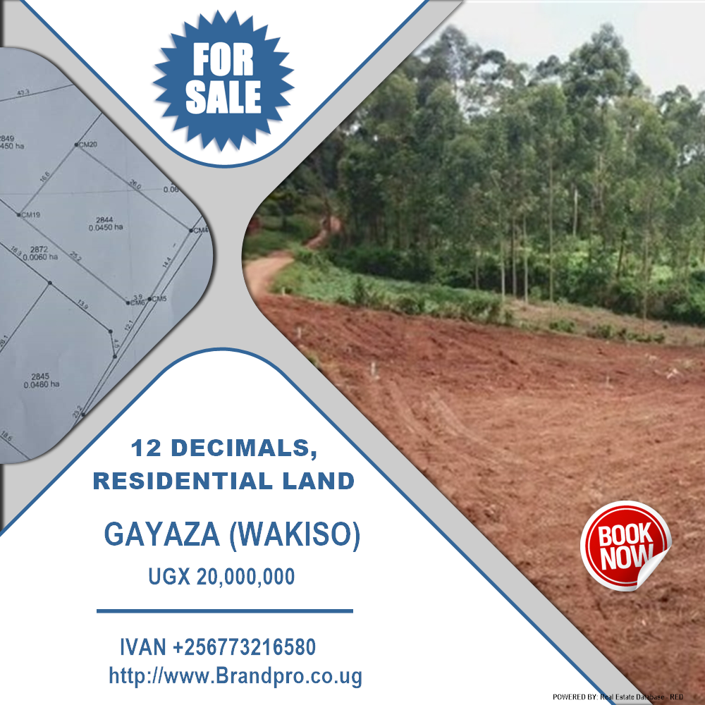 Residential Land  for sale in Gayaza Wakiso Uganda, code: 216032