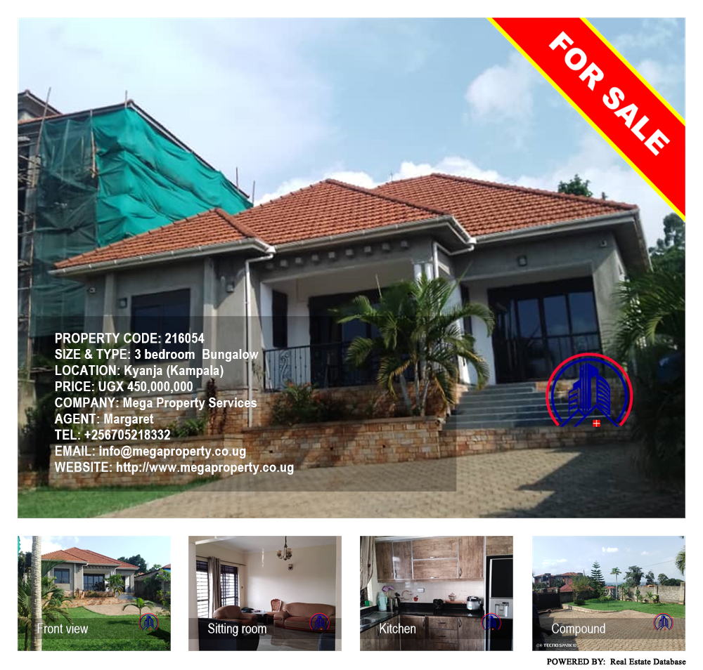 3 bedroom Bungalow  for sale in Kyanja Kampala Uganda, code: 216054