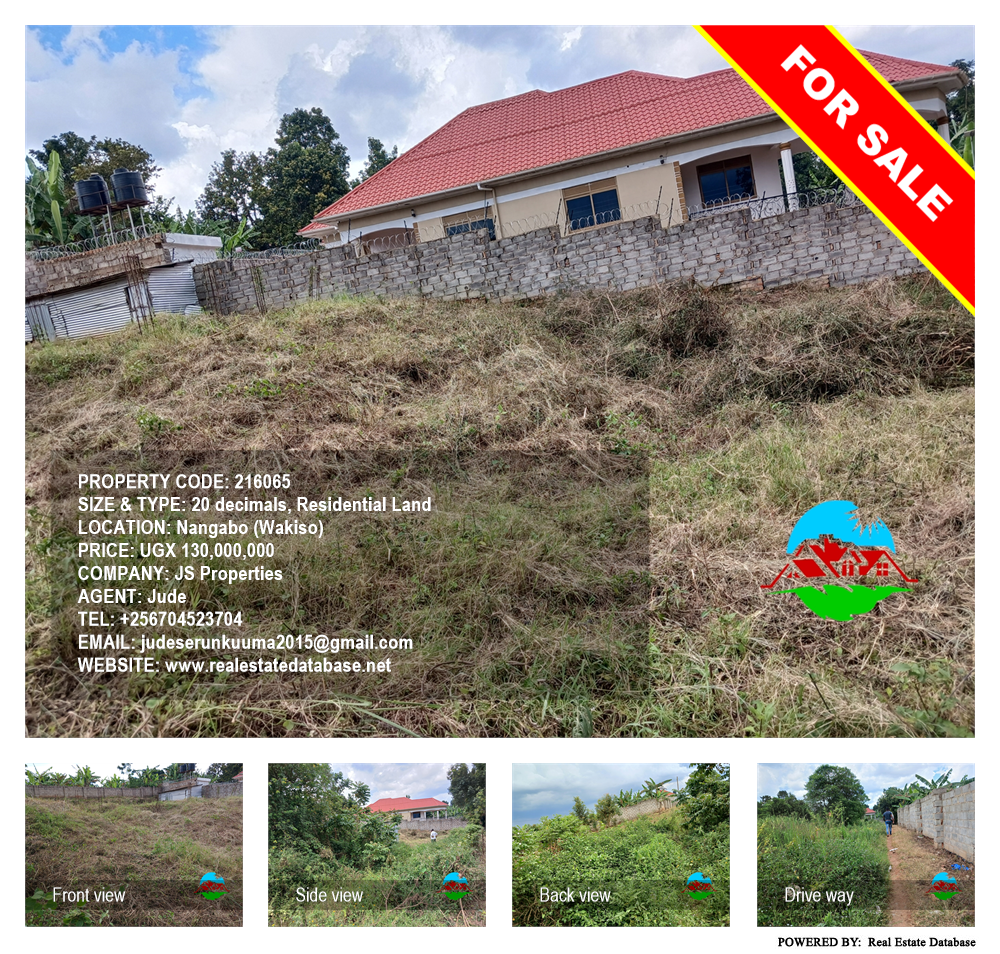 Residential Land  for sale in Nangabo Wakiso Uganda, code: 216065