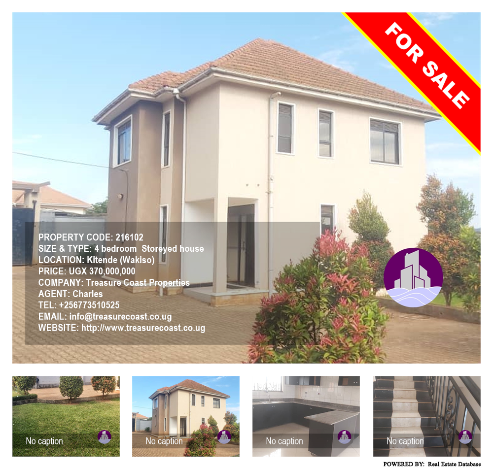 4 bedroom Storeyed house  for sale in Kitende Wakiso Uganda, code: 216102