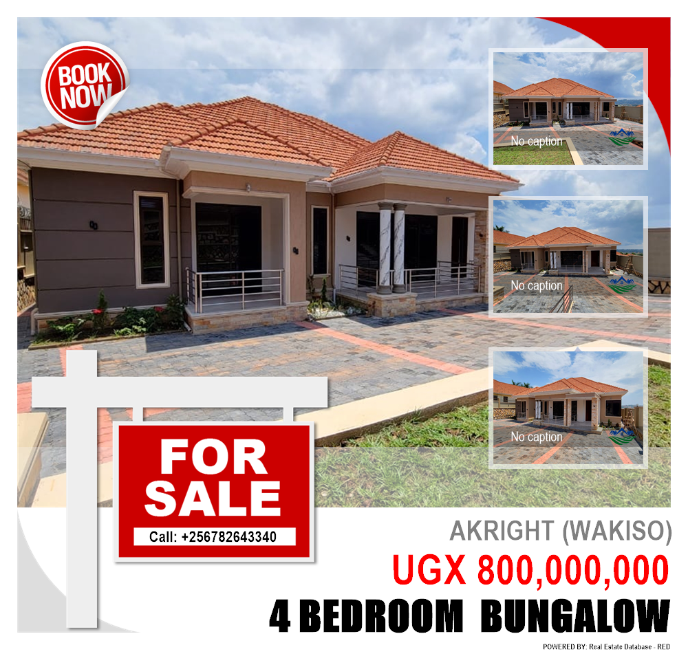 4 bedroom Bungalow  for sale in Akright Wakiso Uganda, code: 216113