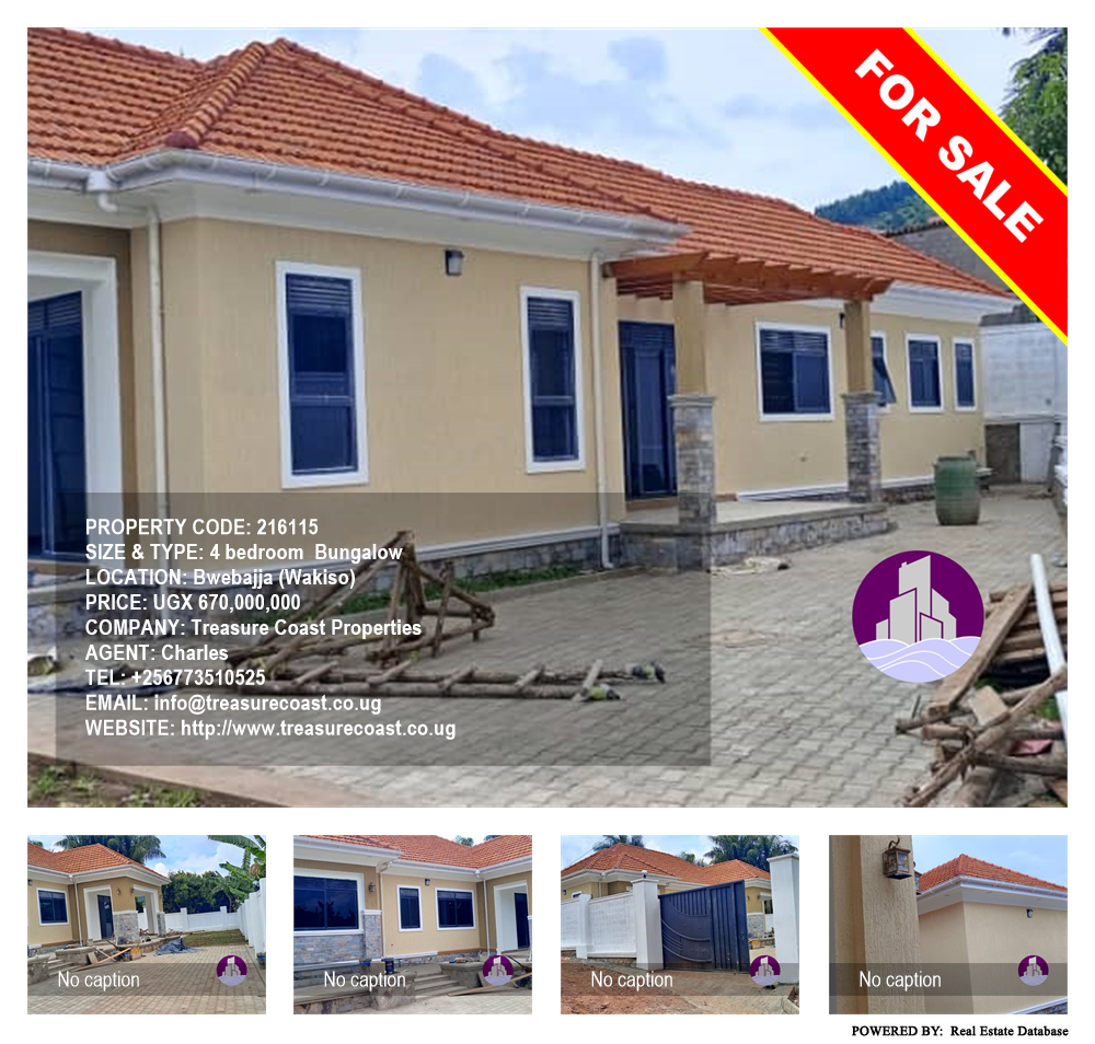 4 bedroom Bungalow  for sale in Bwebajja Wakiso Uganda, code: 216115