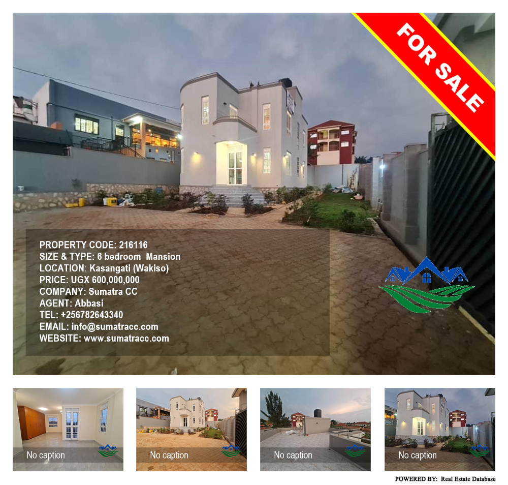 6 bedroom Mansion  for sale in Kasangati Wakiso Uganda, code: 216116