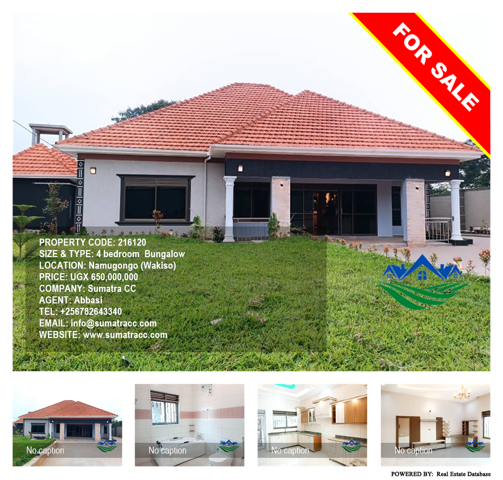 4 bedroom Bungalow  for sale in Namugongo Wakiso Uganda, code: 216120