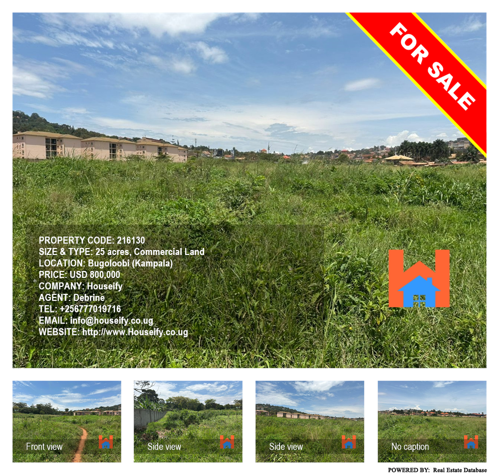 Commercial Land  for sale in Bugoloobi Kampala Uganda, code: 216130