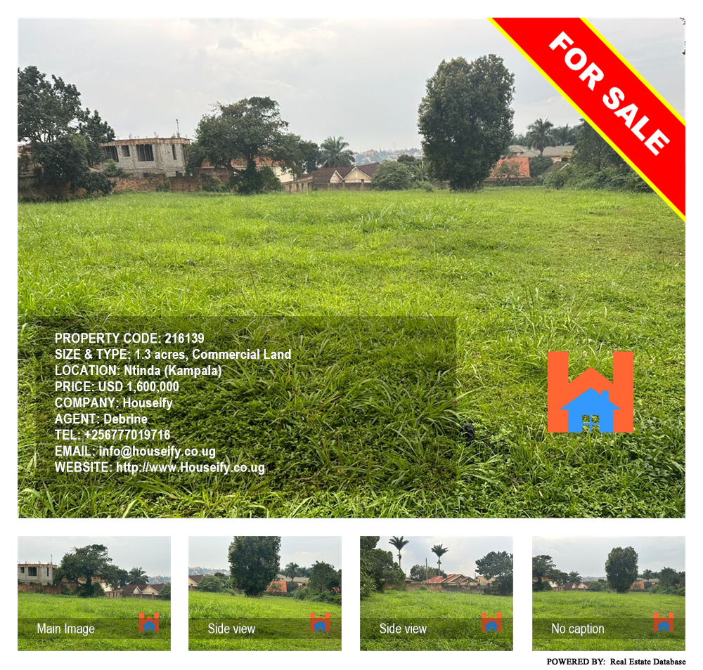 Commercial Land  for sale in Ntinda Kampala Uganda, code: 216139