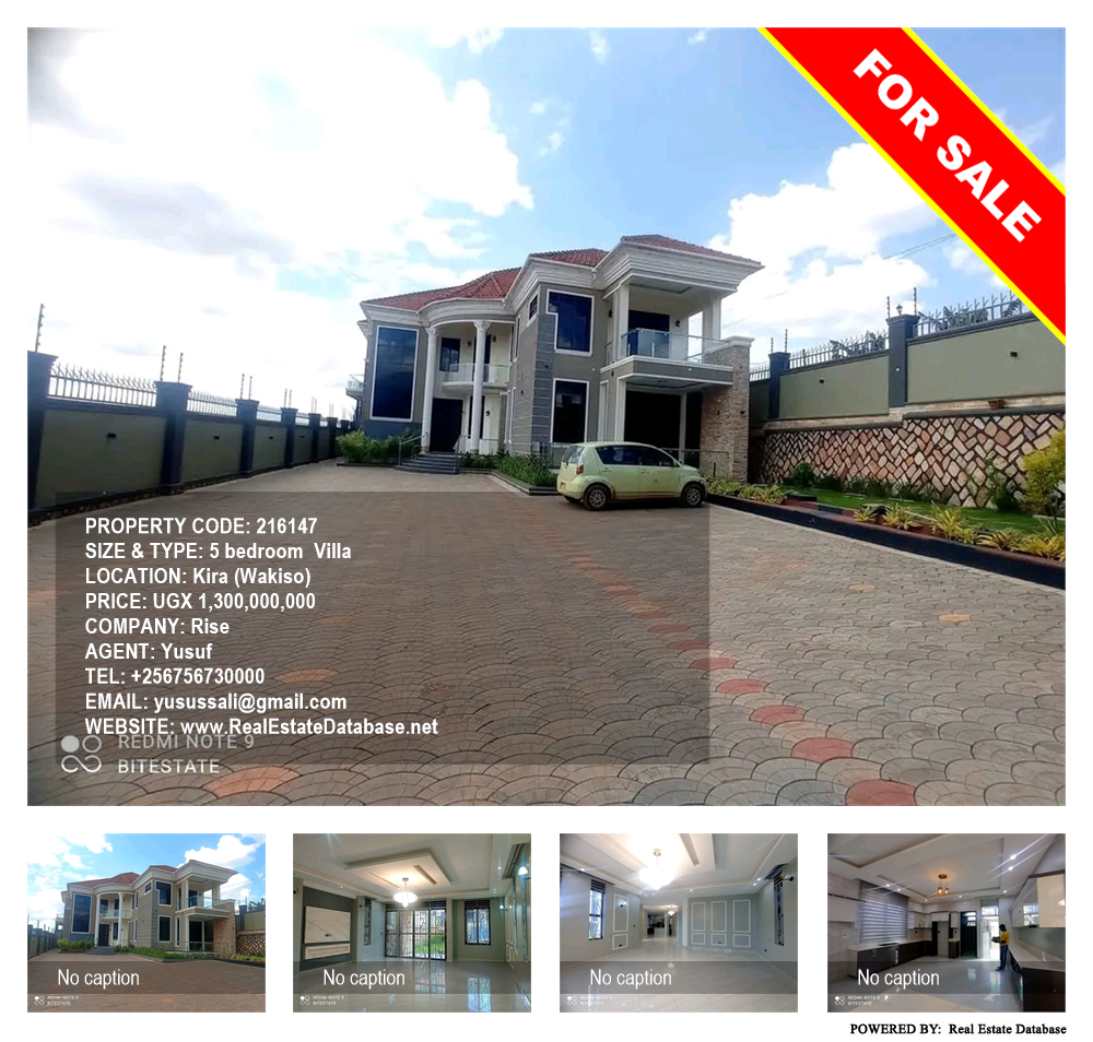 5 bedroom Villa  for sale in Kira Wakiso Uganda, code: 216147