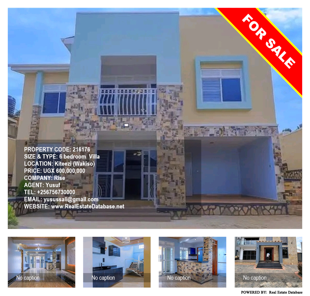 6 bedroom Villa  for sale in Kiteezi Wakiso Uganda, code: 216176