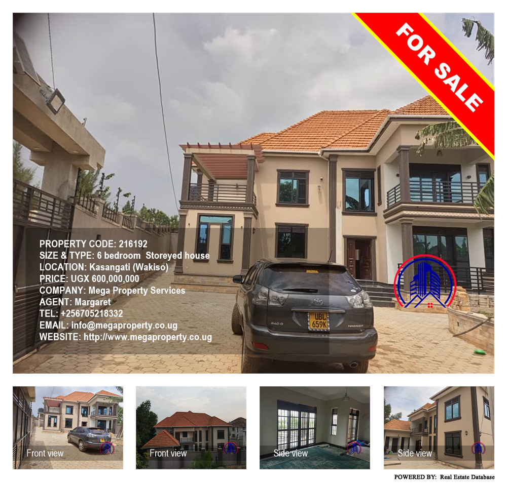 6 bedroom Storeyed house  for sale in Kasangati Wakiso Uganda, code: 216192