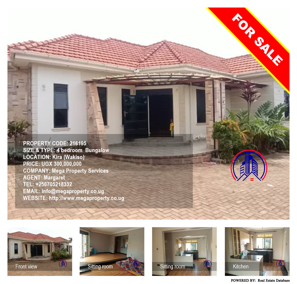 4 bedroom Bungalow  for sale in Kira Wakiso Uganda, code: 216195