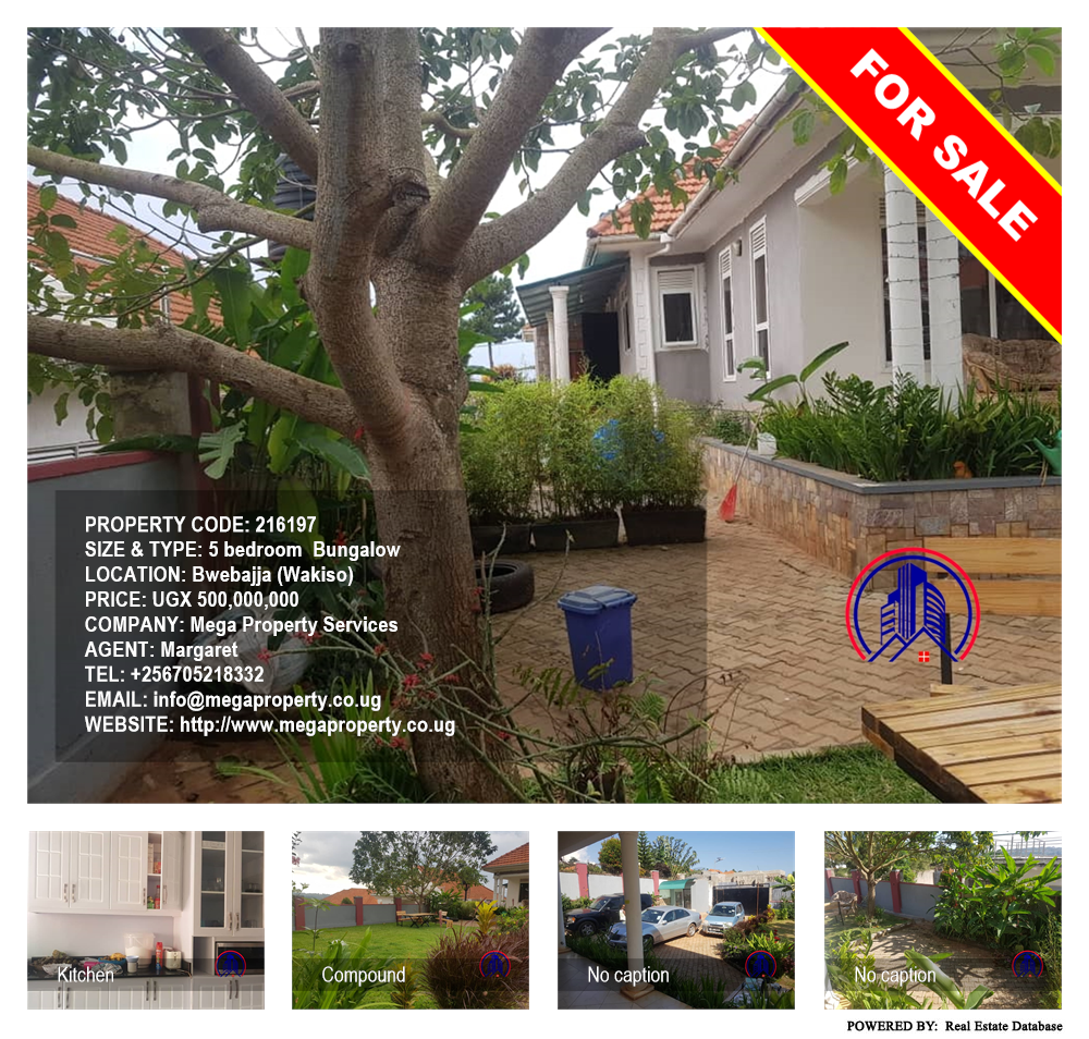 5 bedroom Bungalow  for sale in Bwebajja Wakiso Uganda, code: 216197