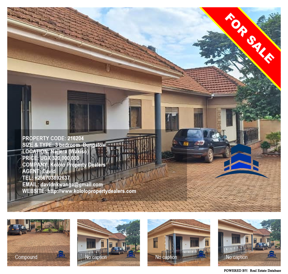 3 bedroom Bungalow  for sale in Najjera Wakiso Uganda, code: 216204