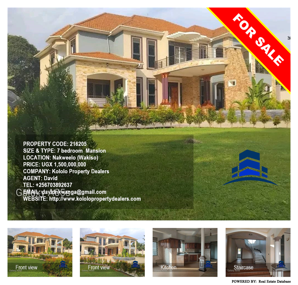 7 bedroom Mansion  for sale in Nakweelo Wakiso Uganda, code: 216205