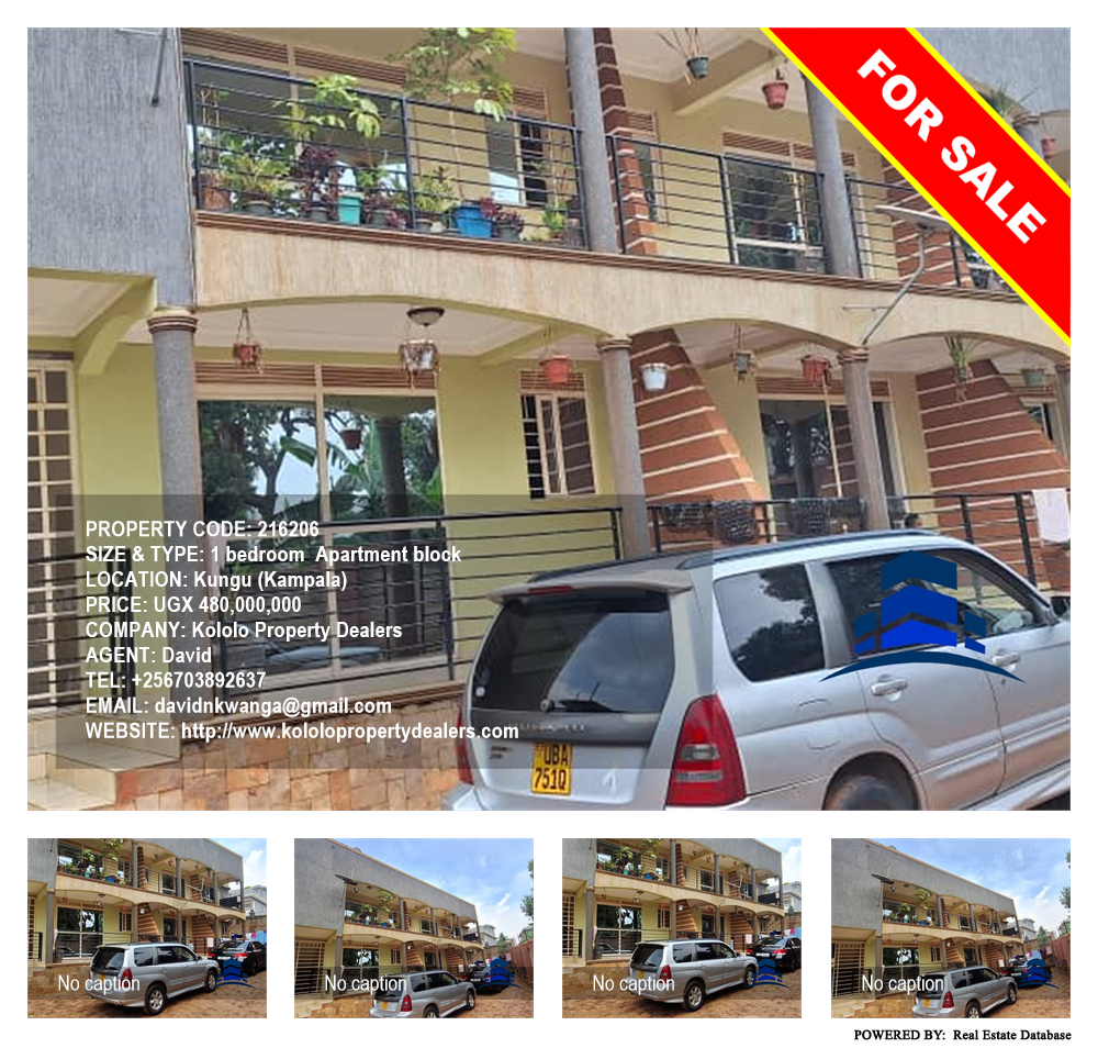 1 bedroom Apartment block  for sale in Kungu Kampala Uganda, code: 216206