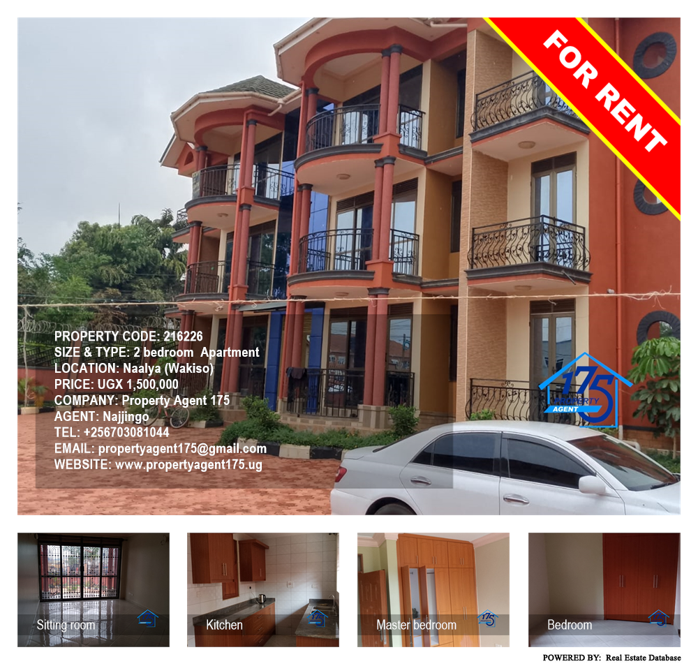 2 bedroom Apartment  for rent in Naalya Wakiso Uganda, code: 216226