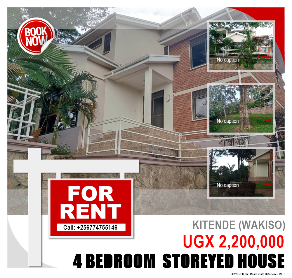 4 bedroom Storeyed house  for rent in Kitende Wakiso Uganda, code: 216296