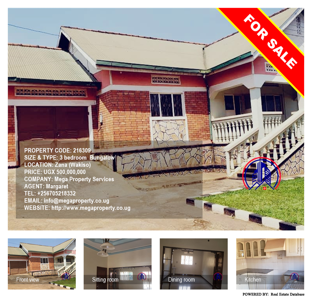 3 bedroom Bungalow  for sale in Zana Wakiso Uganda, code: 216309