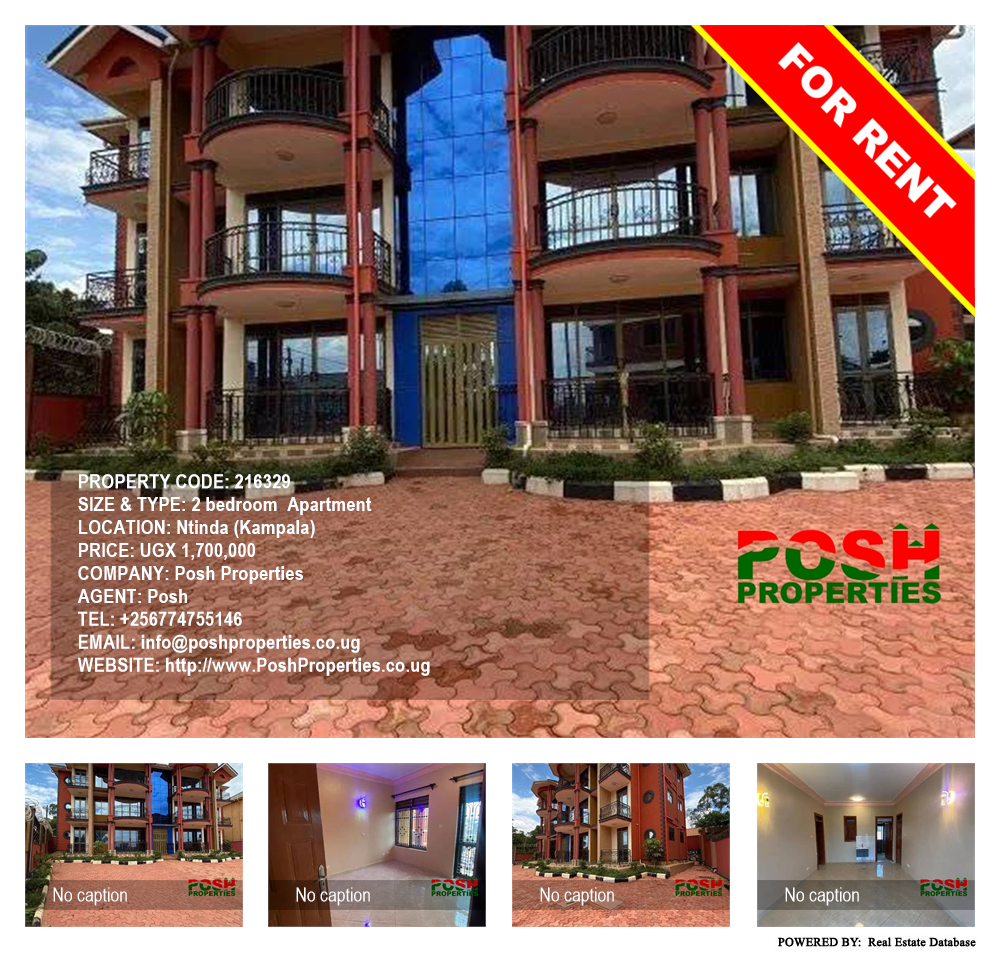 2 bedroom Apartment  for rent in Ntinda Kampala Uganda, code: 216329