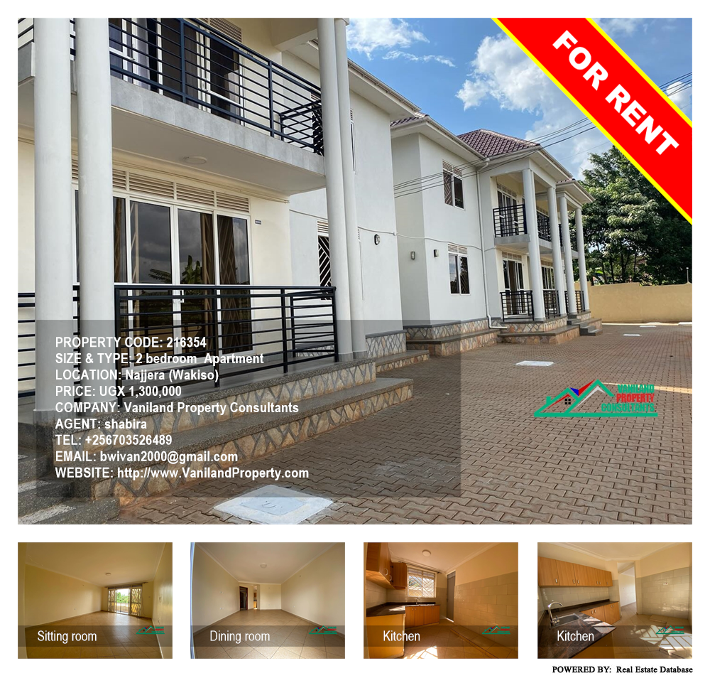 2 bedroom Apartment  for rent in Najjera Wakiso Uganda, code: 216354