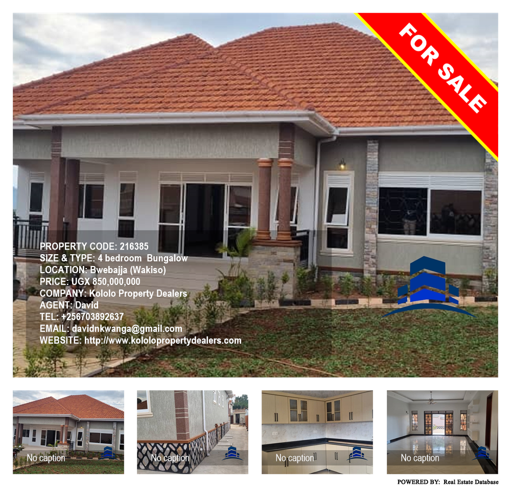 4 bedroom Bungalow  for sale in Bwebajja Wakiso Uganda, code: 216385