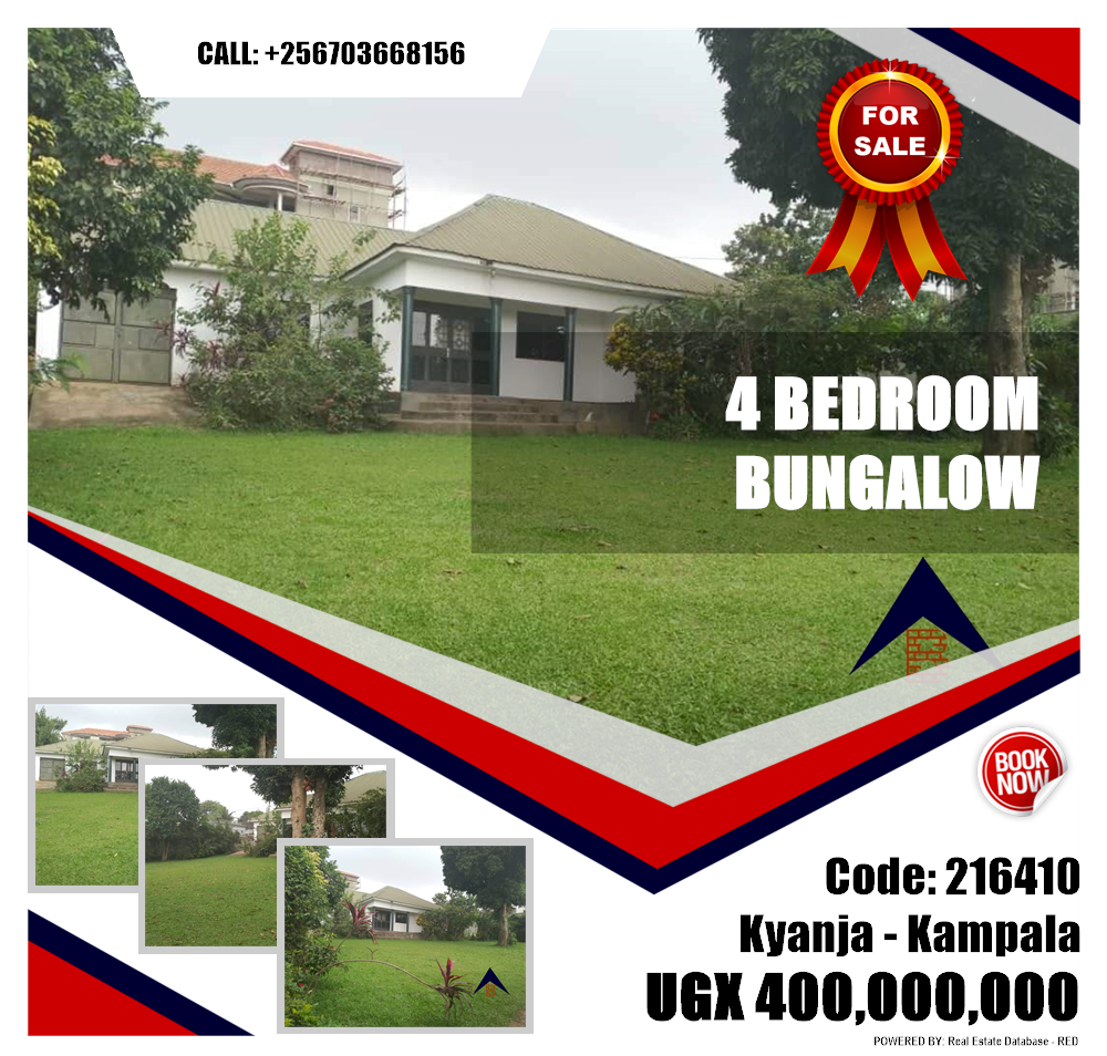 4 bedroom Bungalow  for sale in Kyanja Kampala Uganda, code: 216410