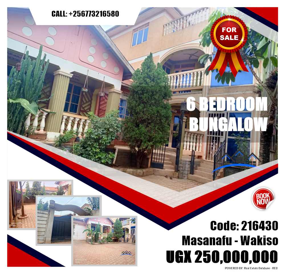 6 bedroom Bungalow  for sale in Masanafu Wakiso Uganda, code: 216430