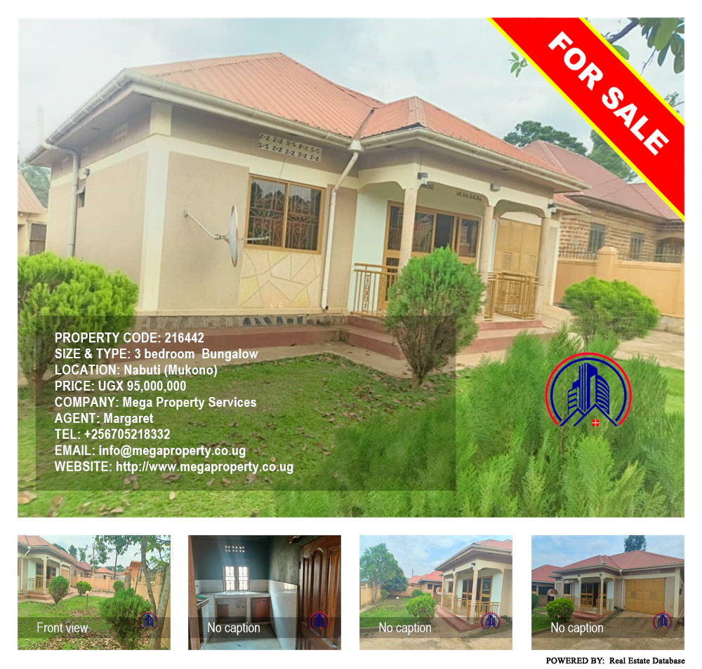 3 bedroom Bungalow  for sale in Nabuti Mukono Uganda, code: 216442