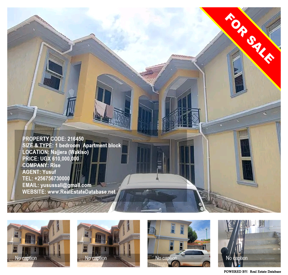 1 bedroom Apartment block  for sale in Najjera Wakiso Uganda, code: 216450