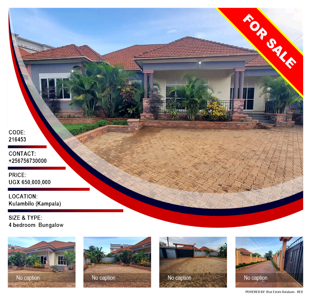 4 bedroom Bungalow  for sale in Kulambilo Kampala Uganda, code: 216453